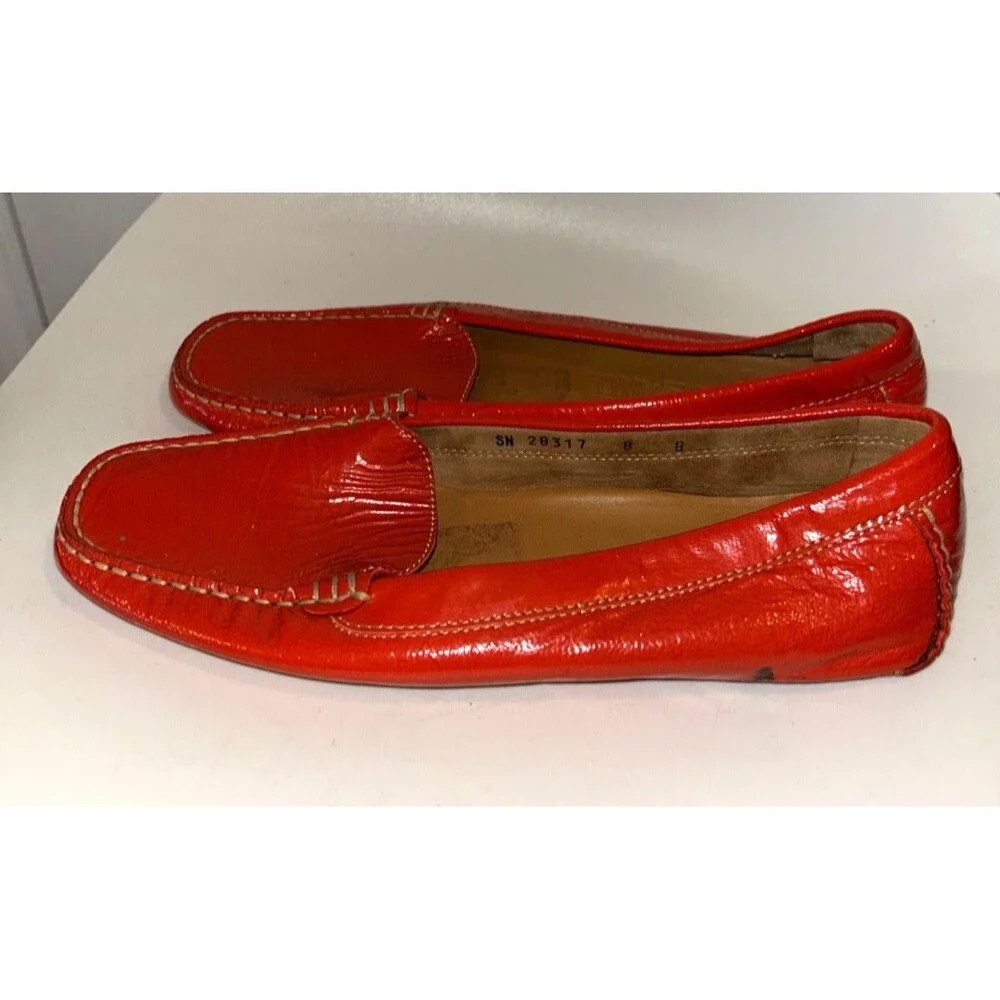 Salvatore Ferragamo Women’s Patent Leather Loafers size 8 Made in Italy